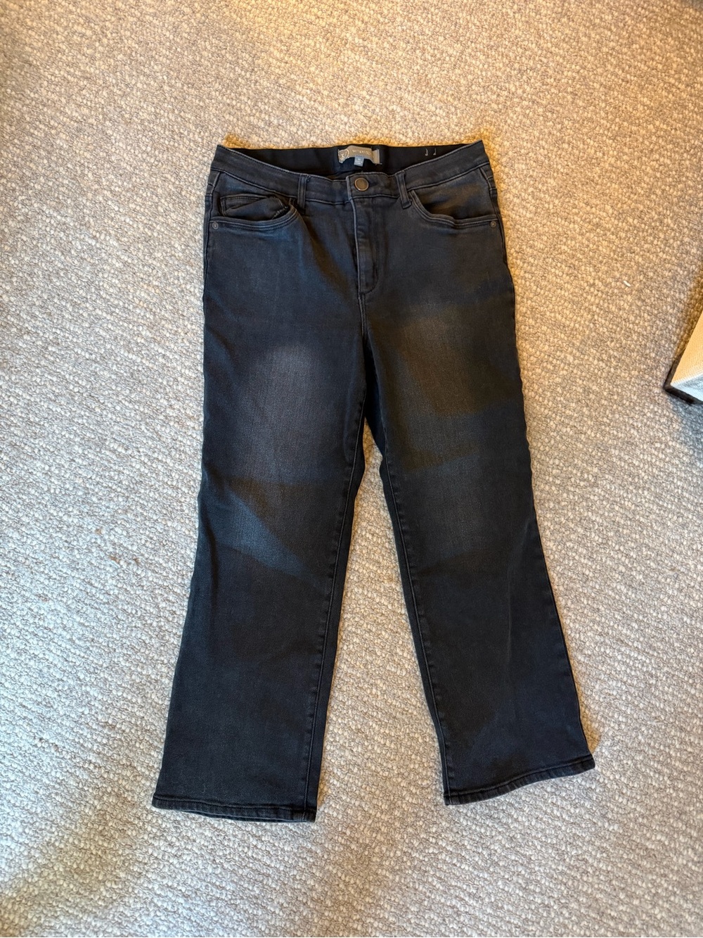 Wit & Wisdom Absolution Black Cropped Straight Jeans